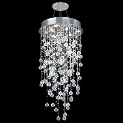 James Moder Crystal Rain 20&quot; Wide Silver and Glass Modern Chandelier
