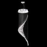 James Moder Crystal Rain 22&quot; Wide Silver Entry Chandelier
