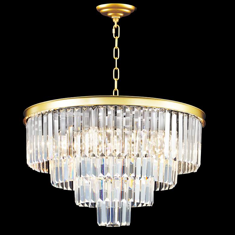 Image 1 James Moder Europa 24" Wide Tiered Modern Crystal Chandelier