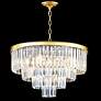 James Moder Europa 24" Wide Tiered Modern Crystal Chandelier