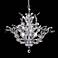 James Moder Florale 27"W Silver 13-Light Crystal Chandelier