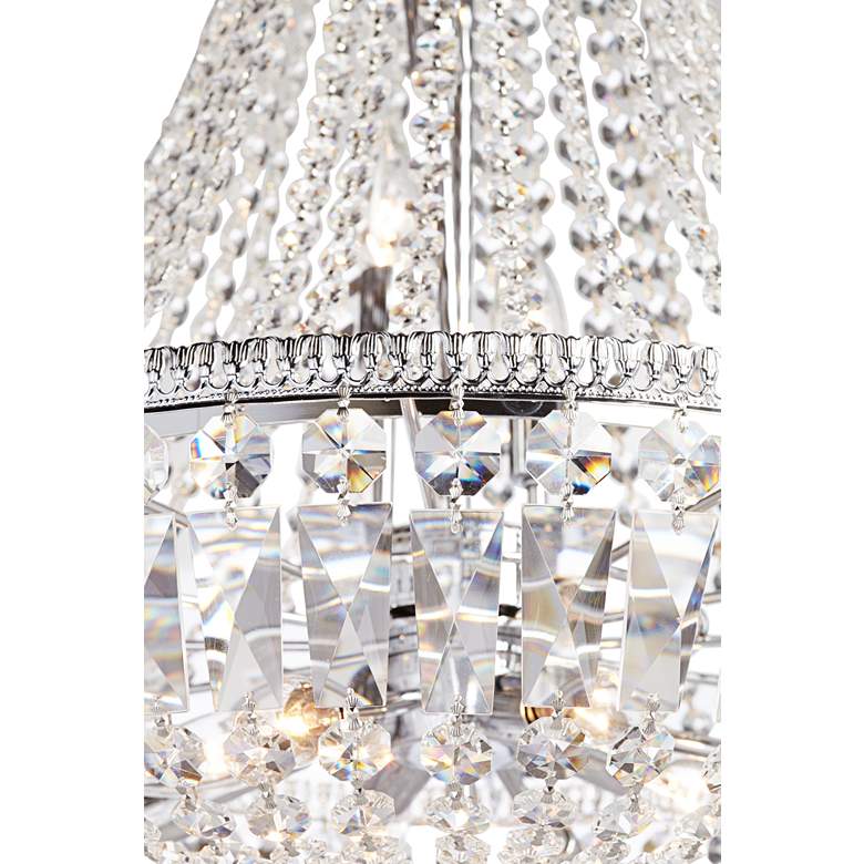 Image 3 James Moder Ibiza 24"W Silver 11-Light Crystal Chandelier more views