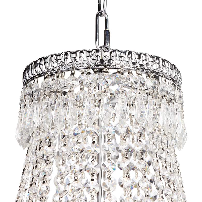 Image 4 James Moder Ibiza 24"W Silver 11-Light Crystal Chandelier more views