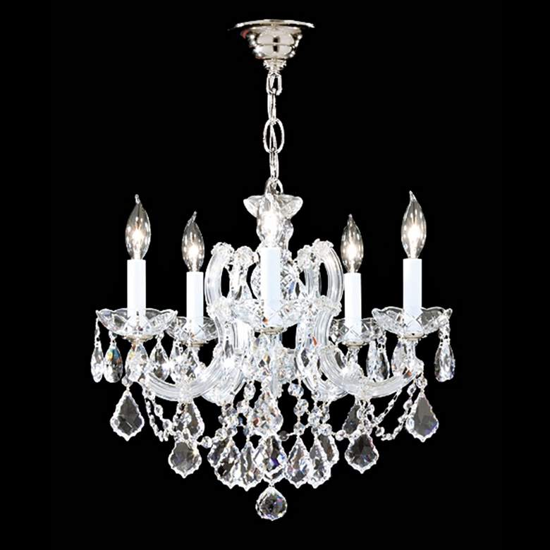 Image 1 James Moder Impact Maria Teresa 5-Light Silver Chandelier