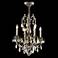 James Moder Impact Monaco 4-Light Teak Crystal Chandelier