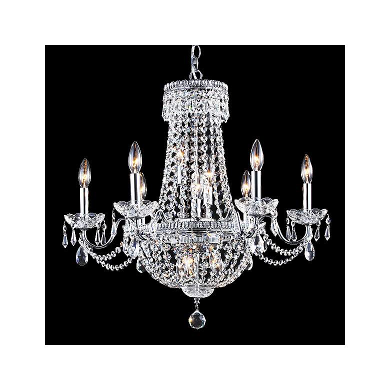Image 1 James Moder Imperial 25"W Silver 12-Light Empire Chandelier