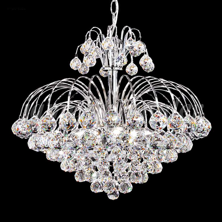 Image 1 James Moder Jacqueline 20" Wide Silver Crystal Chandelier