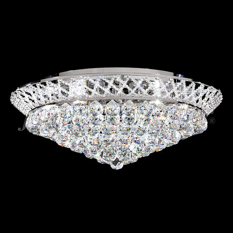 Image 1 James Moder Jacqueline 26 inch Wide Silver Crystal Ceiling Light