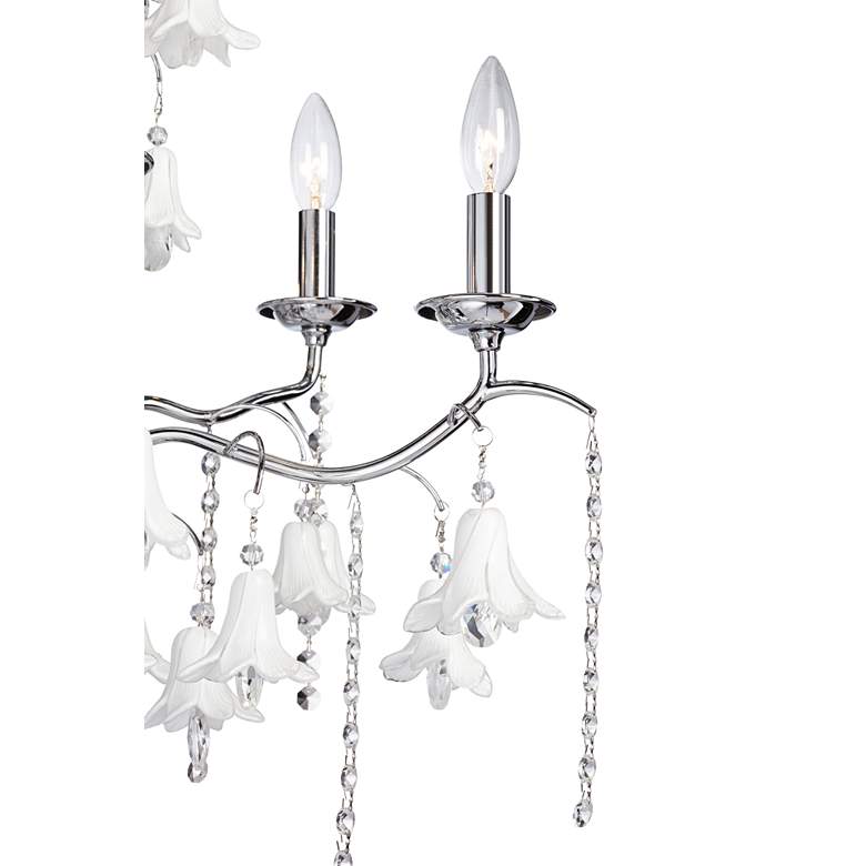 Image 3 James Moder Murano 26" Wide Silver 6-Light Chandelier more views
