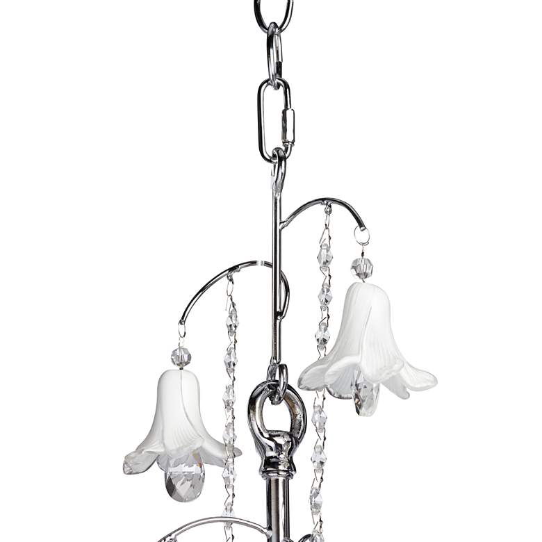 Image 5 James Moder Murano 26" Wide Silver 6-Light Chandelier more views