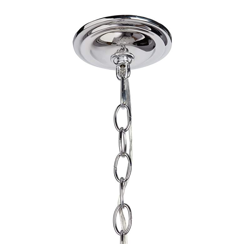Image 6 James Moder Murano 26" Wide Silver 6-Light Chandelier more views