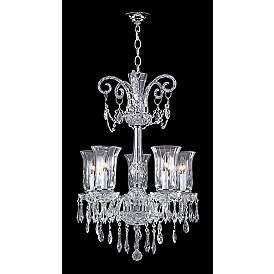 Image1 of James Moder Venetian 19 1/2" 6-Light Traditional Crystal Chandelier