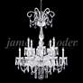 James Moder Venetian 32" Wide Silver 12-Light Chandelier
