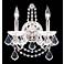 James R.  Moder 14" High Crystal Wall Sconce