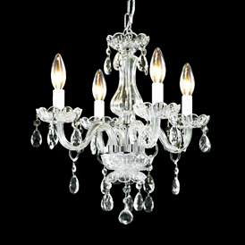 Image1 of James R. Moder 14" Wide 4-Light Crystal Mini Chandelier