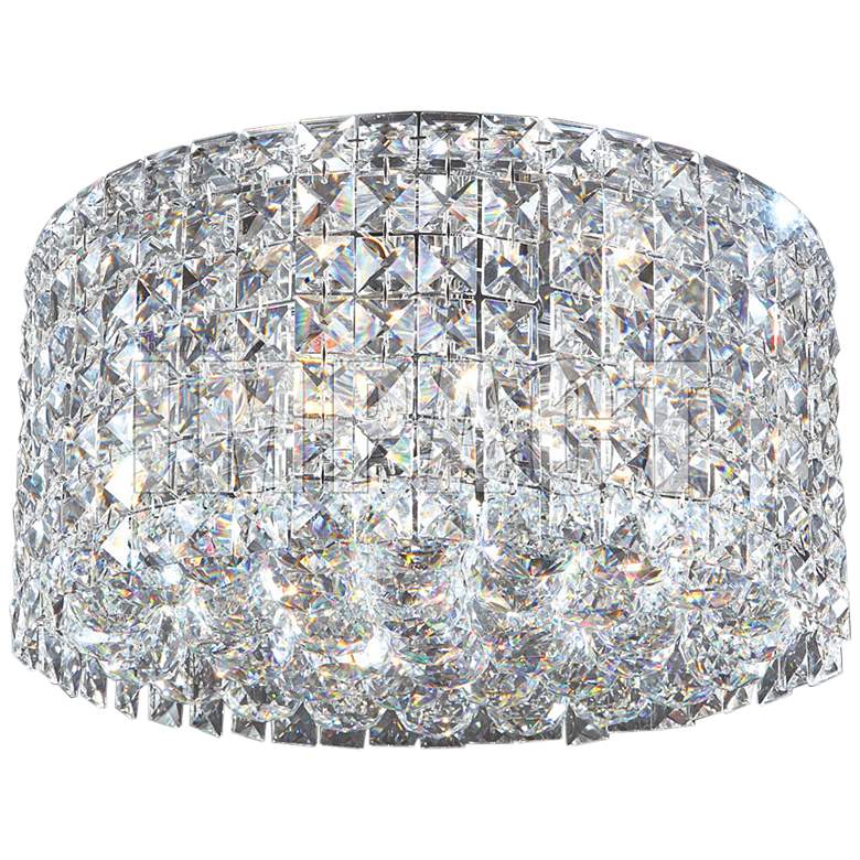 Image 1 James R. Moder 14 inch Wide Imperial Crystal Ceiling Fixture