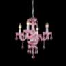 James R. Moder 14" Wide 4-Light Rosa Crystal Mini Chandelier
