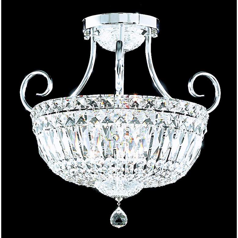 Image 1 James R. Moder 15 inch Wide Prestige Crystal Ceiling Light