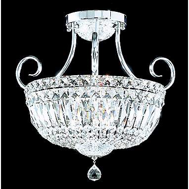 James R. Moder 15" Wide Prestige Crystal Ceiling Light
