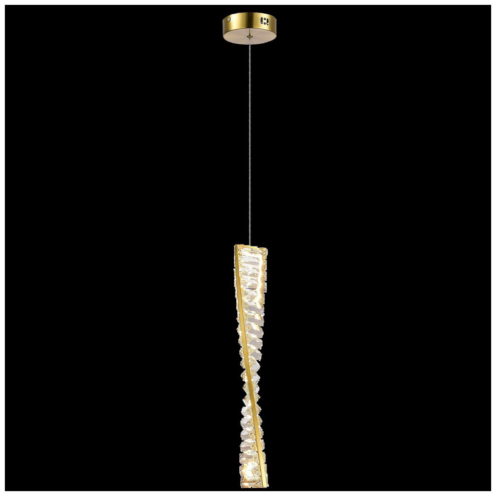James R Moder 20" long Contemporary Collection Gold LED Pendant