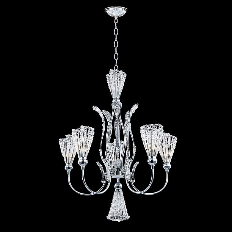 Image 1 James R. Moder 24" Beaded Crystal Chandelier