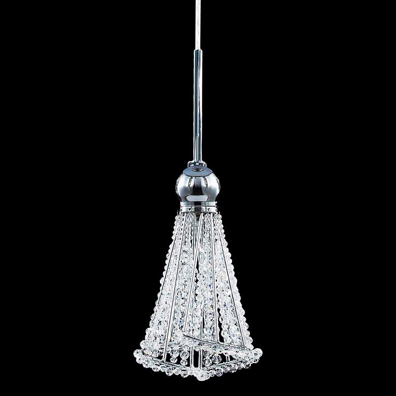Image 1 James R. Moder 4" Wide Beaded Crystal Mini Pendant