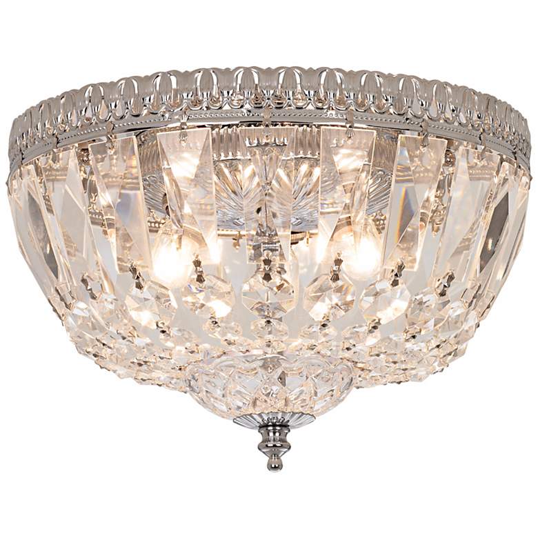 Image 4 James R. Moder 9" Wide Traditional Hand Cut Crystal Ceiling Fixture more views