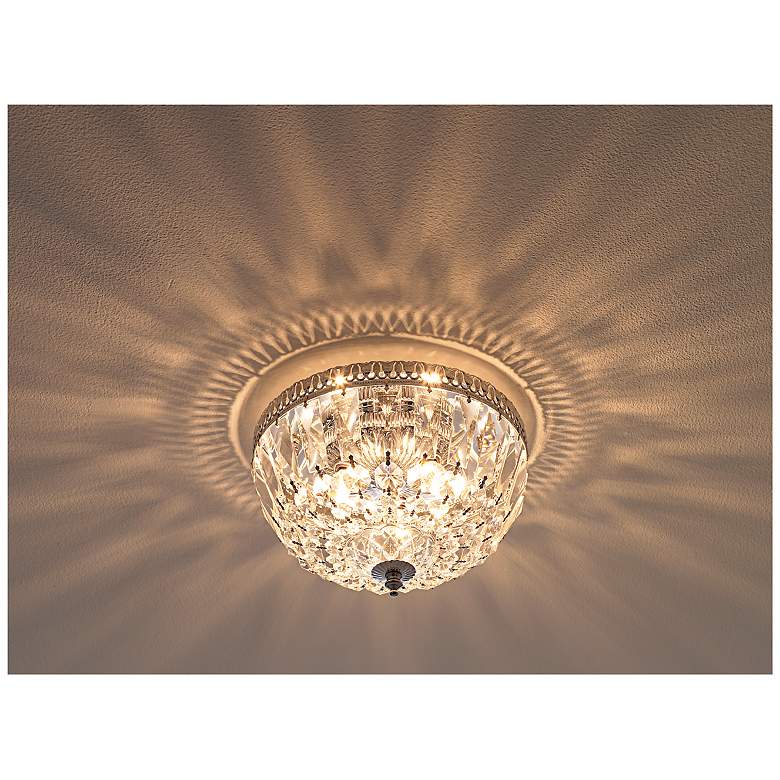 Image 5 James R. Moder 9" Wide Traditional Hand Cut Crystal Ceiling Fixture more views