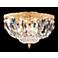 James R. Moder 9"W Gold and Imperial Crystal Ceiling Light
