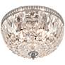 James R. Moder 9"W Hand Cut Crystal Ceiling Fixture in scene