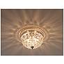 James R. Moder 9"W Hand Cut Crystal Ceiling Fixture in scene