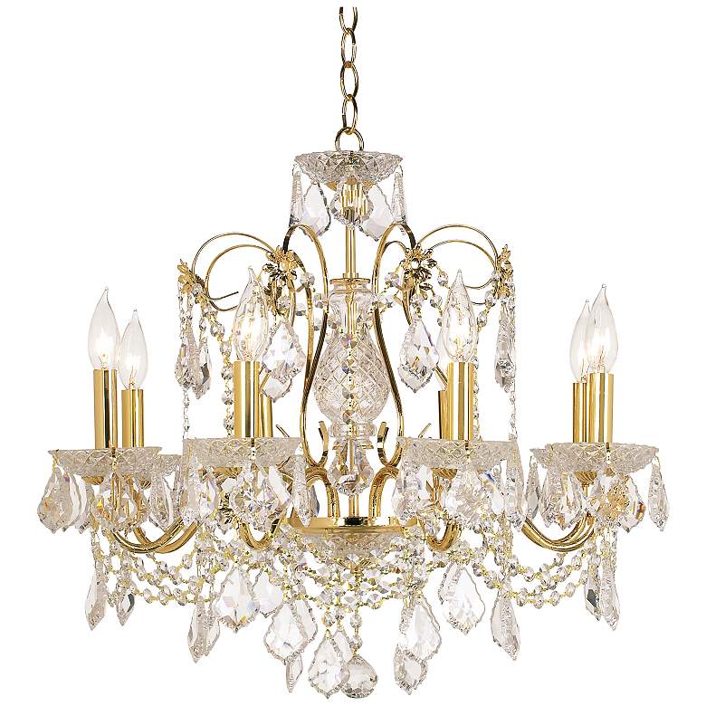 Image 2 James R. Moder Belle Wave 24" Wide Traditional Gold Crystal Chandelier