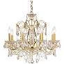 2_James R. Moder Belle Wave 24" Wide Traditional Gold Crystal Chandelier