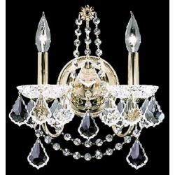 James R. Moder Belle Wave Collection 14&quot; Wide Crystal Wall Sconce