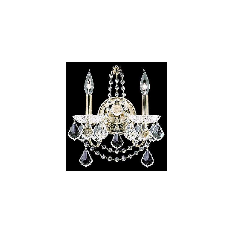 Image 1 James R. Moder Belle Wave Collection 14" Wide Crystal Wall Sconce