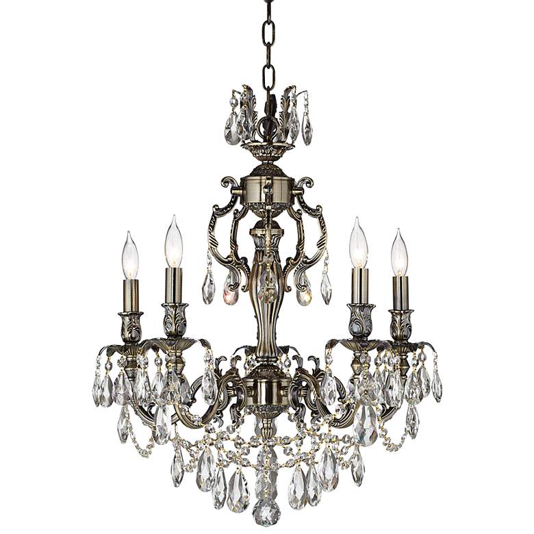 Image 3 James R. Moder Brindisi 20" Wide Monaco Bronze Candelabra Chandelier