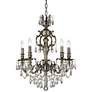 3_James R. Moder Brindisi 20" Wide Monaco Bronze Candelabra Chandelier
