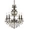 James R. Moder Brindisi 20" Wide Monaco Bronze Candelabra Chandelier