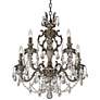4_James R. Moder Brindisi 20" Wide Monaco Bronze Candelabra Chandelier more views