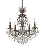 5_James R. Moder Brindisi 20" Wide Monaco Bronze Candelabra Chandelier more views