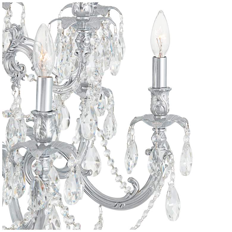 Image 6 James R. Moder Brindisi 28 inch Wide Silver 12-Light Chandelier more views