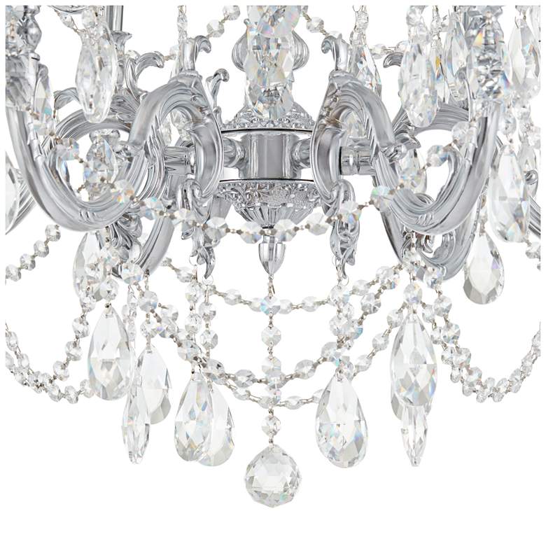 Image 7 James R. Moder Brindisi 28 inch Wide Silver 12-Light Chandelier more views