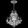 James R. Moder Cascade 12" Wide Silver and Crystal Mini Chandelier