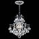 James R. Moder Cascade 12" Wide Silver and Crystal Mini Chandelier