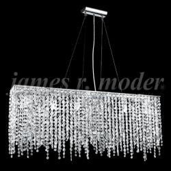 James R. Moder Continental 48&quot; Wide  Island Light Crystal Chandelier