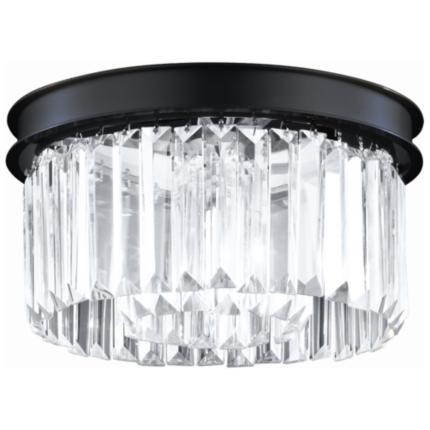 James R Moder Crystal Chandelier Contemporary Europa Collection Black Collection