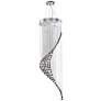 James R Moder Crystal Rain Entry Chandelier with Black Accents