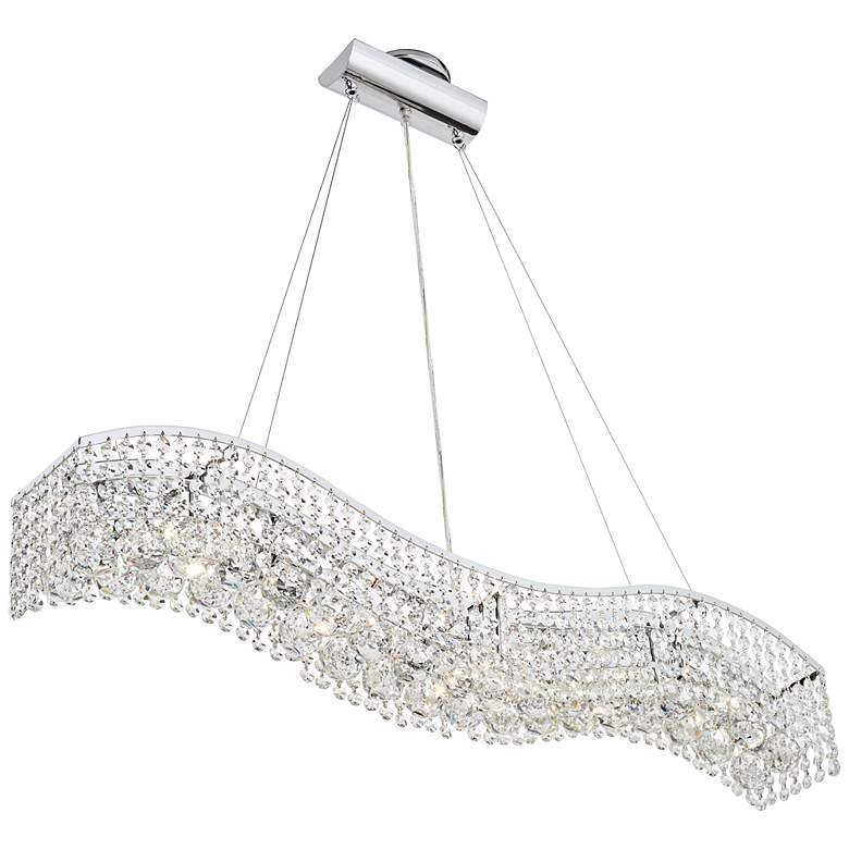 Image 4 James R. Moder Crystal Wave 36" Contemporary Chandelier more views
