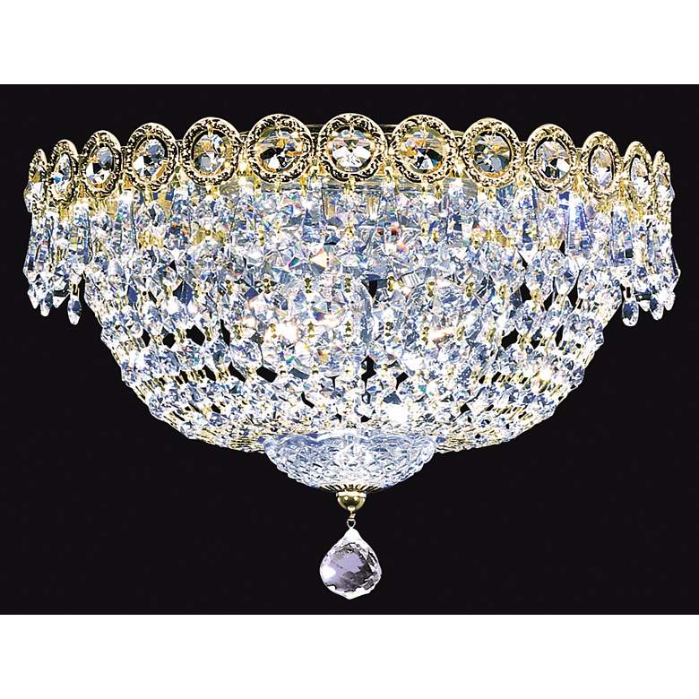 Image 1 James R. Moder Dominion 12 inch Wide Crystal Flushmount