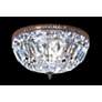 James R. Moder Empire 12" Traditional Bronze and Crystal Ceiling Light